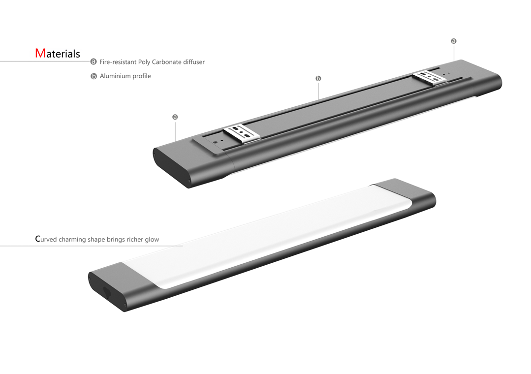 DB05 LED Batten Materials