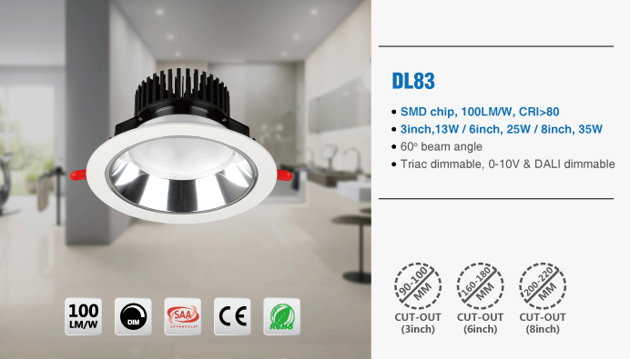 high lumen led downlight