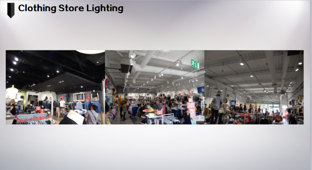 clothing store lighting case